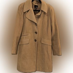East 5th Ladies Wool Blend Camel Coat Size L